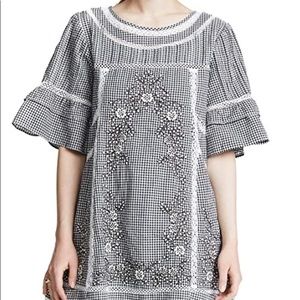 Free People Sunny Day Gingham Mini Dress